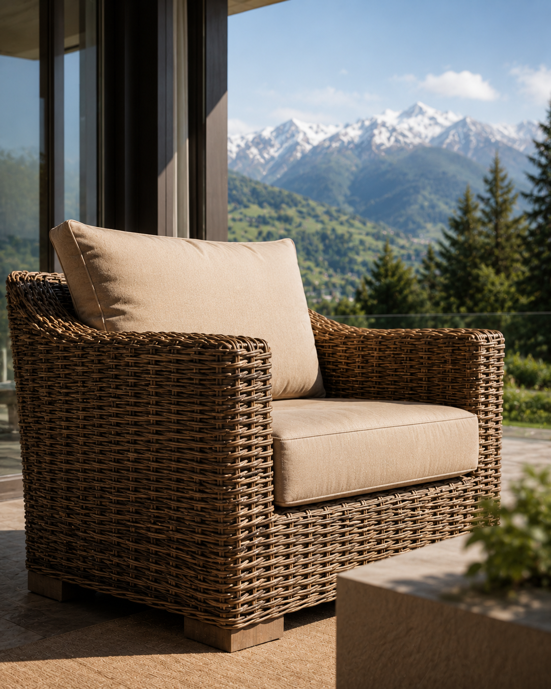 Кресла из искусственного ротанга